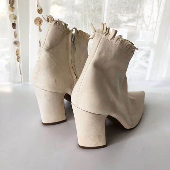 Free People, Lawless Western Inspired Ankle Boots with Fringe, Size 37 - Picture 4 of 9